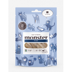 Monster Cat Strips Fish 50g