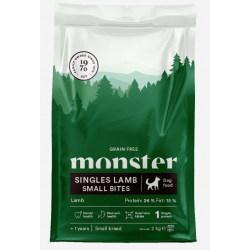 Monster Dog Grain Free Singles Lamb Small Bites 2kg