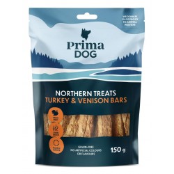 PrimaDog Northern Treats Kalkkuna-peuratanko 150g