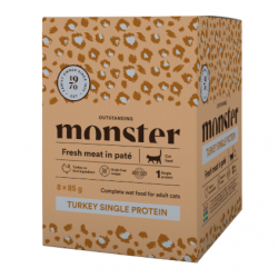 Monster Cat Pouches Adult Kalkkuna 8x85g