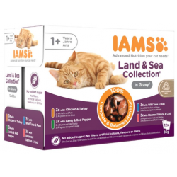 IAMS Delights Land&Sea hyytelössä 12x85g