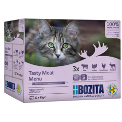 Bozita Tasty Meat Menu, kastike 12x85g