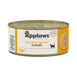 Applaws kissa kananrinta 70g - keitinliemi